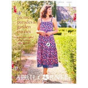 April Cornell | Cherry Rose Sundress | XS | Blue Pink | Cottage